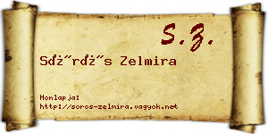 Sörös Zelmira névjegykártya